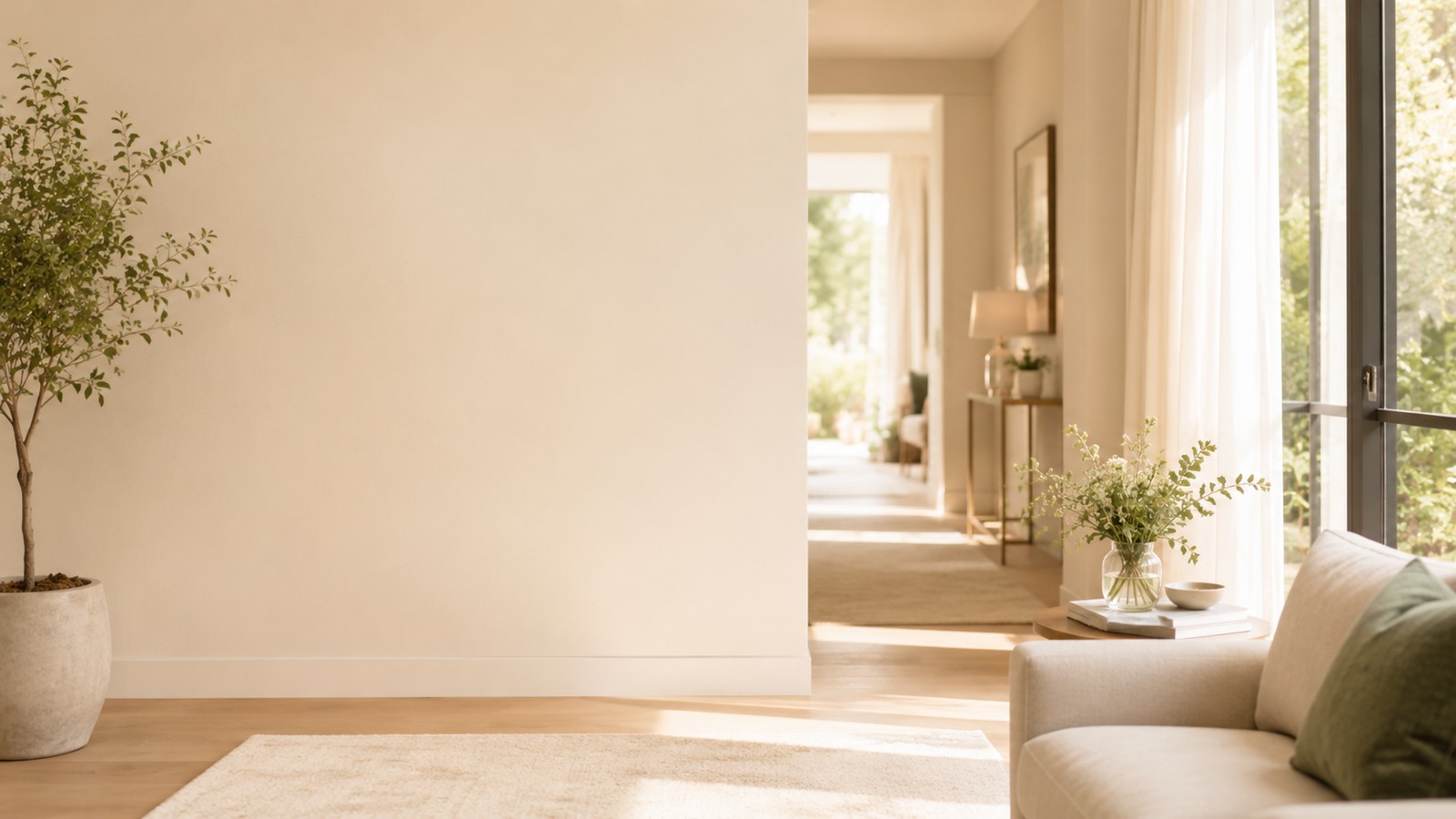 Comfortable coaching setting with elegant, calming details.